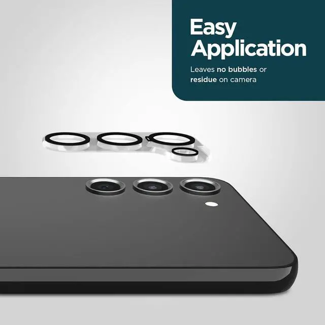Alt view image 5 of 6 - Galaxy S23 Plus /  Galaxy S23 Camera Lens Protector - 9H Tempered Glass - Durable Anti-Scratch Anti-Shatter - Ultra HD View w/ Night Shooting & Case Friendly Easy Install