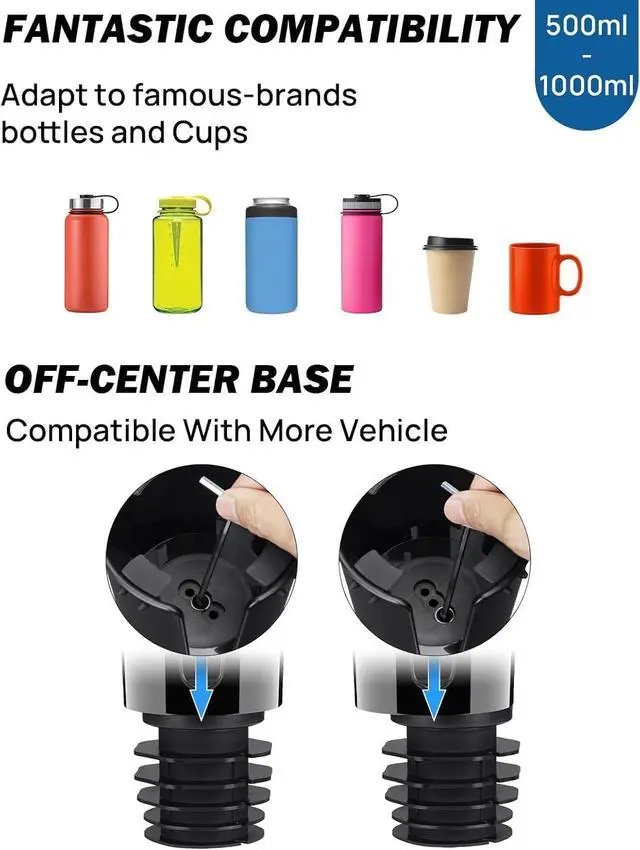 Alt view image 5 of 5 - JOYTUTUS Cup Holder Phone Mount for Car, Car Cellphone Large Adapter Long Arm with 360 Degree Rotation, Compatible iPhone, Samsung & All Smartphones