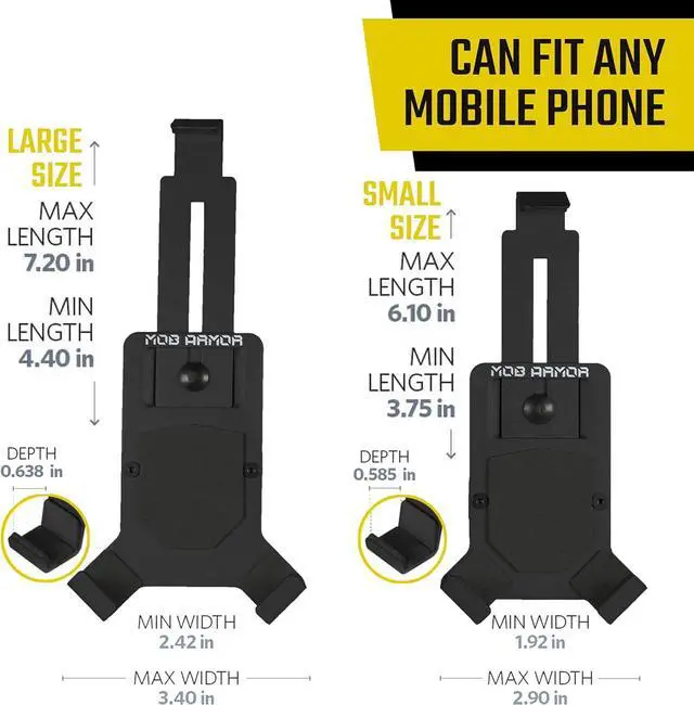 Alt view image 5 of 7 - Mob Armor Heavy Duty Magnetic Phone Mount for Car - Universal Car Phone Holder for iPhone & Android, Strong Magnet for Off-Road & Commercial Vehicles, Cell Phone Car Accessories for Women & Men