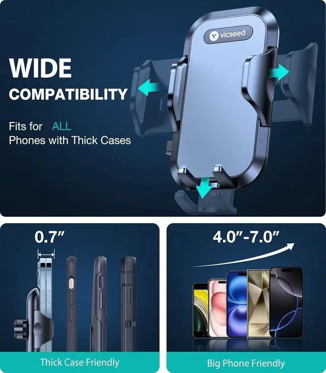 Alt view image 4 of 7 - [No.1 Powerful Suction] [Rally Racing-Grade Stability] Phone Holders for Your Car 2025 Upgraded Car Phone Holder Mount Truck Stand for Dashboard Windshield Vent for iPhone  All Phones
