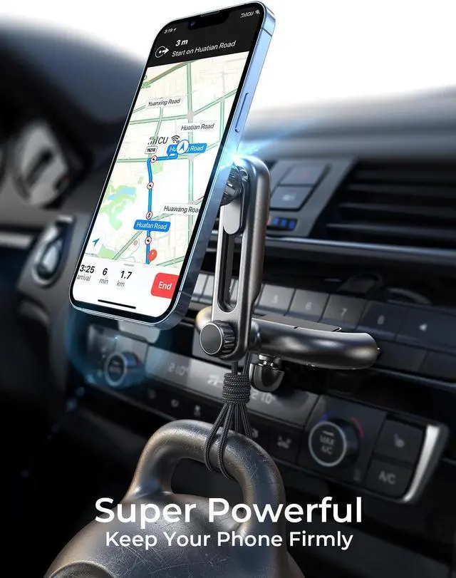 Alt view image 4 of 7 - for MagSafe CD Phone Holder for Car Mount [Angle Adjustable] Magnetic Phone Holder for iPhone Magsafe Car Mount CD Slot Hands Free CD Player Phone Mount for iPhone 15 Pro Max Plus Galaxy