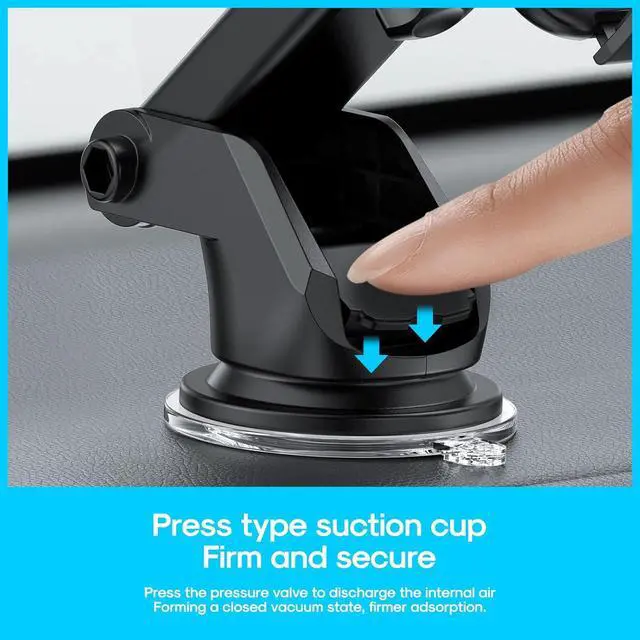 Alt view image 3 of 7 - Universal Car Phone Holder[Strongest adsorption] Upgraded Version 3 in 1 car Dashboard air Vents Windshield Phone Holder for iPhone Android  Google and All Other Smartphones