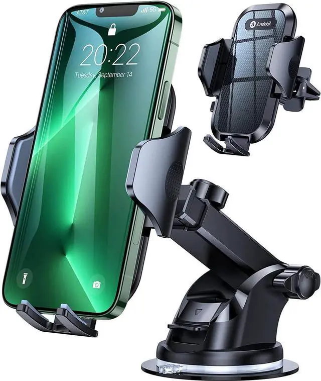 Main image of Car Phone Holder Mount (Strong Suction&Bumpy Road Stable) Phone Holders for Your Car Cell Phone Car Mount for Windshield Dash Vent Truck Cradle Stand for iPhone 16 15 Pro Max 14 13 12