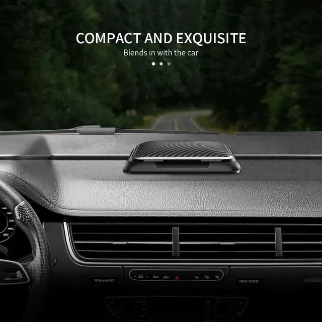 Alt view image 3 of 7 - Car Phone Holder Mount Dashboard Cell Phone Holder for Your Car Stable Anti-Slip Fit for iPhone  Android SmartphonesSuction Silicone Black