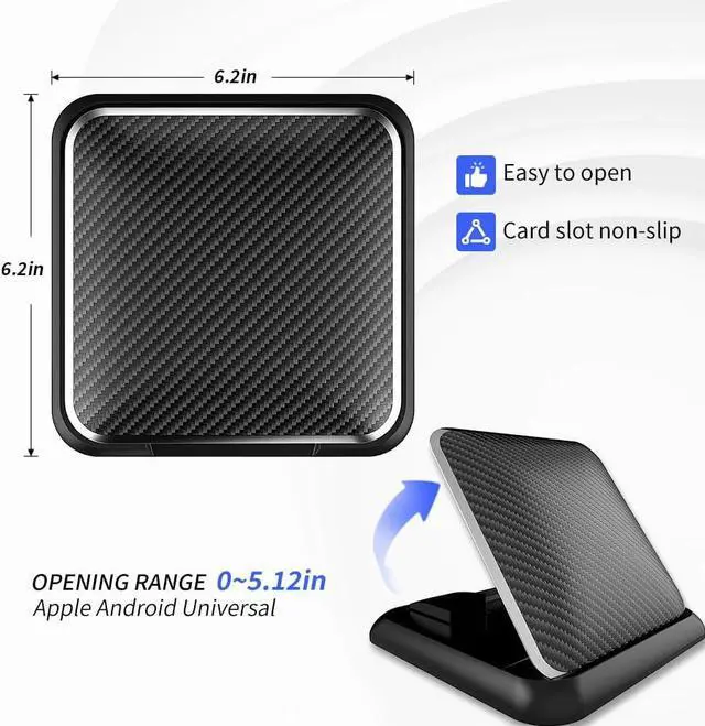 Alt view image 7 of 7 - Car Phone Holder Mount Dashboard Cell Phone Holder for Your Car Stable Anti-Slip Fit for iPhone  Android SmartphonesSuction Silicone Black