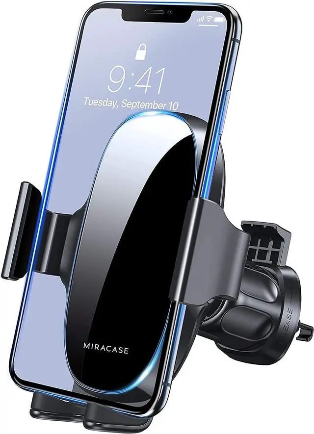 Main image of Miracase Upgraded-2nd Generation Universal Phone Holders for Your Car, 3 in 1 Air Vent Car Phone Holder Mount Compatible with iPhone 16/15/14/13/12/11 Series and All Phones