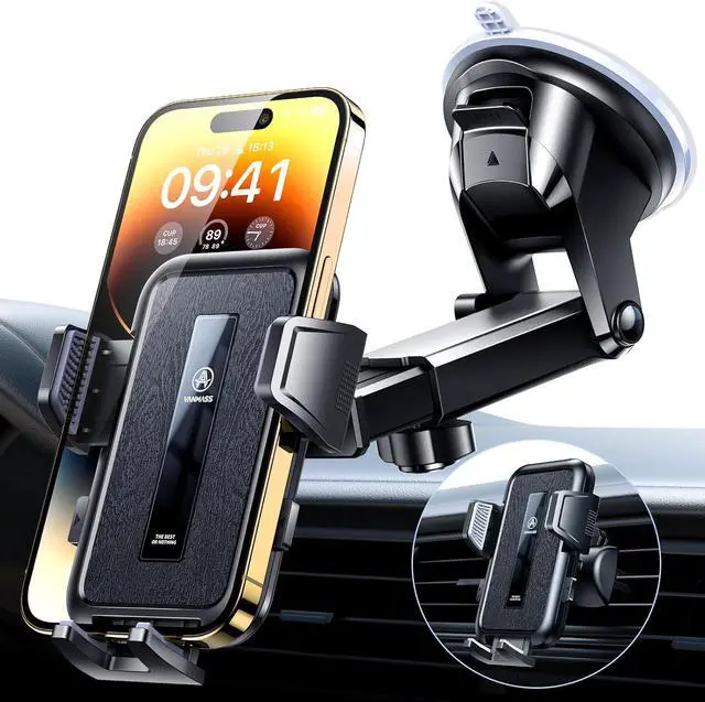 Main image of 2025 Upgraded Car Phone Holder [85+LBS Strongest Suction] Patent Safety Cell Phone Mount Windshield Dashboard Vent Truck Accessories Stand Cradle for iPhone 16 Pro Max 15 14 13 Android