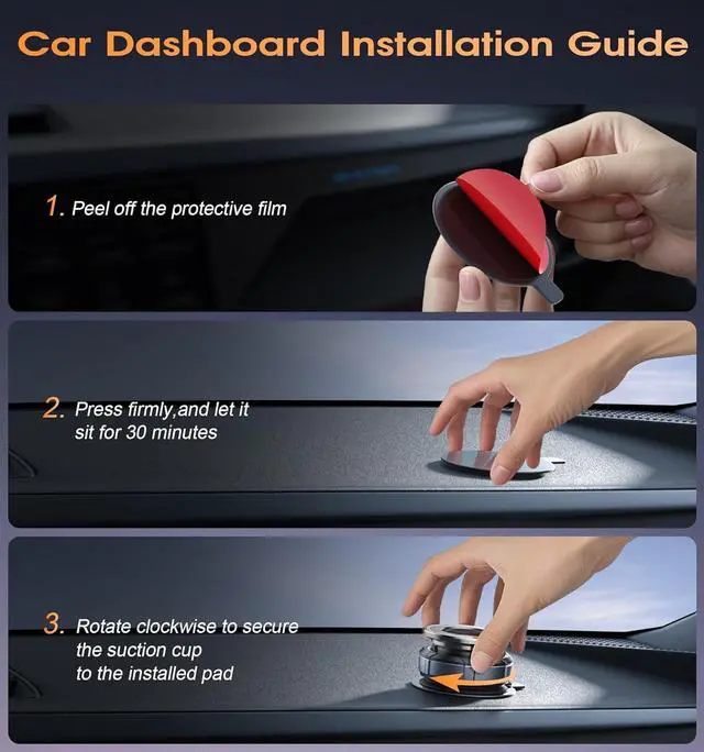 Alt view image 4 of 7 - Upgraded Suction Cup Phone Mount 360° Zinc Alloy Phone Stand Vacuum Magnetic Car Holder for MagSafe Mount 98 LBS Ultra Accessories for iPhone 16 15 14 13 12 Android