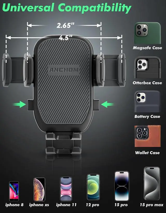 Alt view image 5 of 7 - Cup Phone Holder for Car Upgraded Car Phone Holder Phone Mount for Car with Expandable Base Cell Phone Cradles Compatible with iPhone  All 4.0-7.0 inches Phones