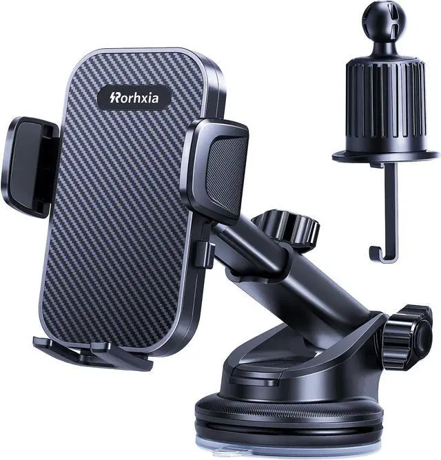 Main image of [Military-Grade] 3-in-1 Phone Holders for Your Car [2025 Most Stable and Flexible Suction Cup] Vent Dashboard Windshield Cell Phone Mount Car Fit for All Phones iPhone
