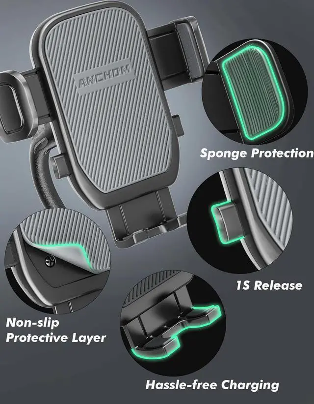 Alt view image 6 of 7 - Cup Phone Holder for Car Upgraded Car Phone Holder Phone Mount for Car with Expandable Base Cell Phone Cradles Compatible with iPhone  All 4.0-7.0 inches Phones