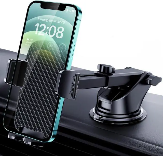 Main image of Car Phone Mount [Washable & Reusable Suction] Phone Stand for Car Phone Holder Mount Dashboard Windshield Accessories Automobile Cell Phone Holder for iPhone Smartphone Universal Cradles