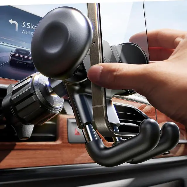 Main image of Car Vent Phone Mount [Heavy Duty Friendly] Upgraded Car Phone Holder for Vent Cell Phone Car Mount for iPhone Car Mount Automobile Cradles Compatible with iPhone 15 14 13 Pro Max Smartphones