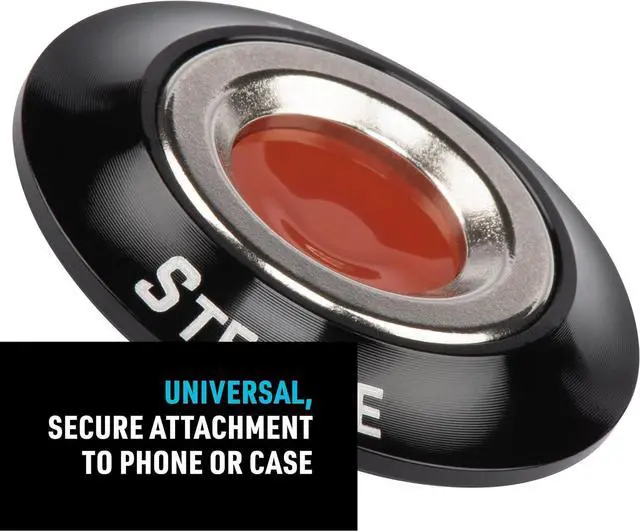 Alt view image 7 of 7 - Steelie Orbiter Magnetic Socket and Metal Plate - Car Mobile Phone Holder - Phone Metal Plate - Magnetic Phone Holder - Black