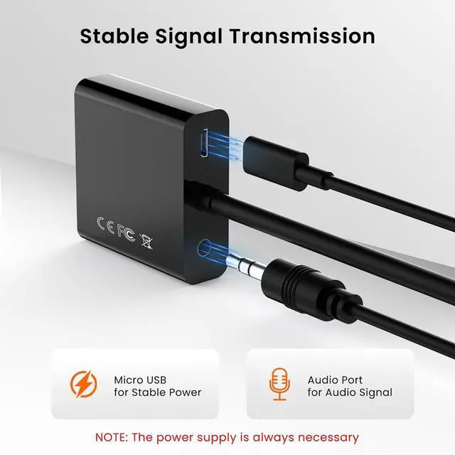 Alt view image 6 of 7 - avedio Links HDMI to VGA Adapter Active HDMI to VGA Converter (Female to Female) with Audio Support HD 1080P@60Hz TV Stick Raspberry Pi Chromebook  Xbox (3.5mm Audio Cable Included)