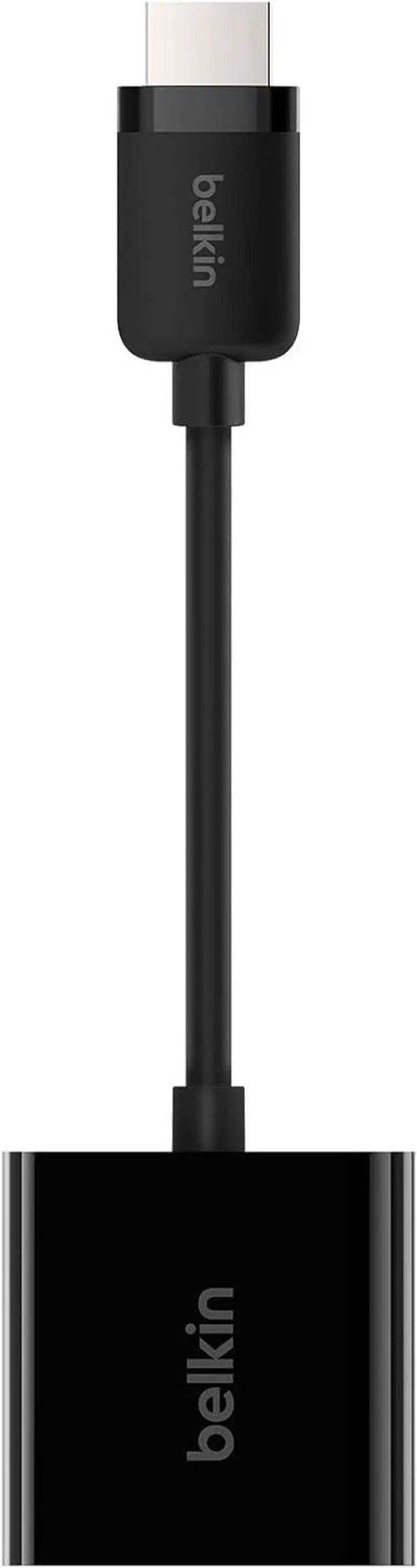 Alt view image 2 of 5 - HDMI to VGA Adapter w/Micro-USB Power & Audio Support for Presentations Gaming and Streaming - Connects HDMI Devices to VGA Displays - Compatible with  TV 4K Laptops & Most TVs - Black
