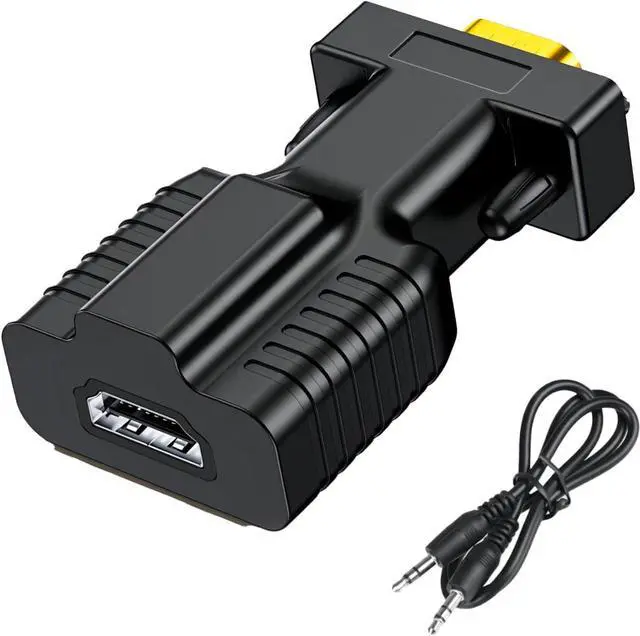 Main image of HDMI to VGA Adapter Converter hdmi vga Suitable for laptops Old Computers Monitors projectors.hdmi to 3.5mmaudio Adapter hdmi-to-vga