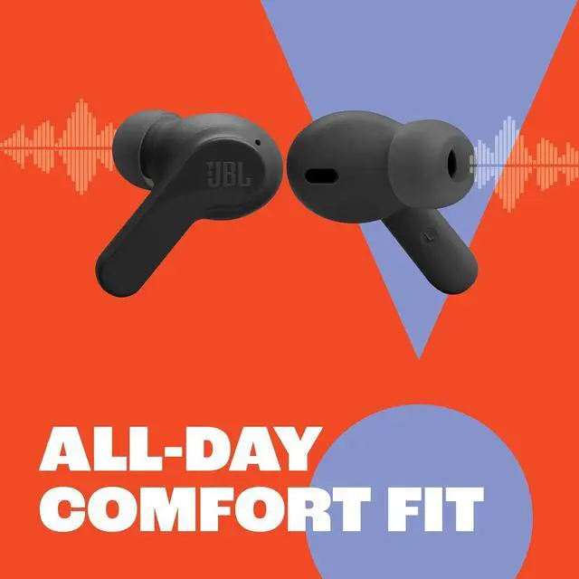 Alt view image 6 of 6 - Vibe Beam - True Wireless Deep Bass Sound Earbuds Bluetooth 5.2 Water & Dust Resistant Hands-free call with VoiceAware Up to 32 hours of battery life (Black)