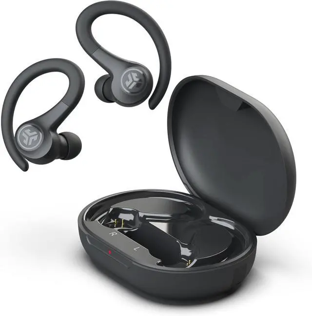 Alt view image 6 of 7 - Go Sport+ Wireless Workout Earbuds Featuring C3 Clear Calling Secure Earhook Sport Design 35+ Hour Bluetooth Playtime and 3 EQ Sound Settings (Graphite)