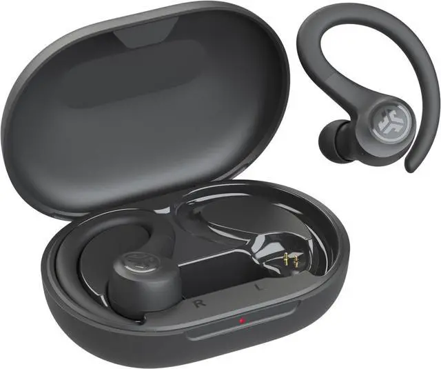 Alt view image 7 of 7 - Go Sport+ Wireless Workout Earbuds Featuring C3 Clear Calling Secure Earhook Sport Design 35+ Hour Bluetooth Playtime and 3 EQ Sound Settings (Graphite)