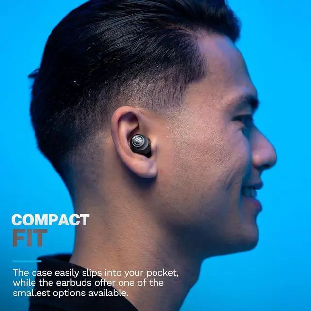 Alt view image 3 of 7 - Go Air Pop+ True Wireless Earbuds in Ear Headphones Bluetooth Earphones 35H Playtime Ear Buds Bluetooth Earbuds with Microphone USB-C Charging Case Dual Connect EQ3 Sound Black
