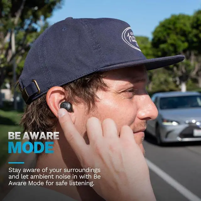 Alt view image 6 of 7 - Go Air Pop+ True Wireless Earbuds in Ear Headphones Bluetooth Earphones 35H Playtime Ear Buds Bluetooth Earbuds with Microphone USB-C Charging Case Dual Connect EQ3 Sound Black