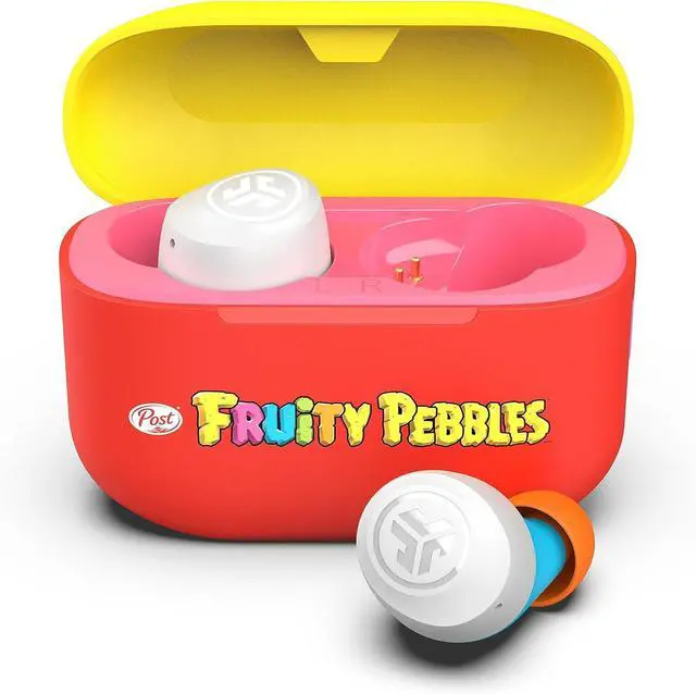 Alt view image 2 of 6 - Go Air Pop True Wireless Bluetooth Earbuds & Charging Case Fruity Pebbles Dual Connect IPX4 Sweat Resistance Bluetooth 5 Connection 3 EQ Sound Settings Signature Balanced Bass Boost