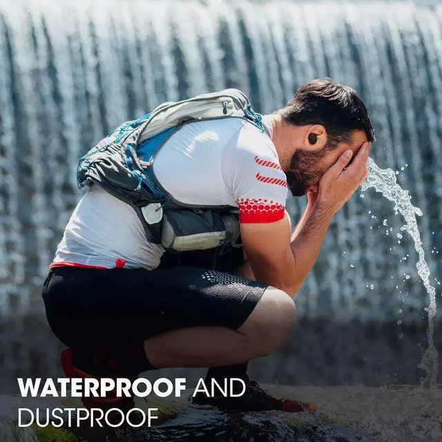 Alt view image 4 of 7 - Endurance Race 2 - Waterproof (IP68) Sports True Wireless Earbuds with 4 mics for Crisp Clear Calls Pure Bass Sound 48Hrs of Playback Plus Speed Charging & Active Noise Cancelling (Blue)