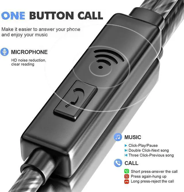 Alt view image 6 of 7 - Wired Earbuds with Microphone 5 Pack in-Ear Headphones with Heavy Bass High Sound Quality Earphones Compatible with iPad Laptop MP3 Android Smartphones Fits All 3.5mm Jack Device