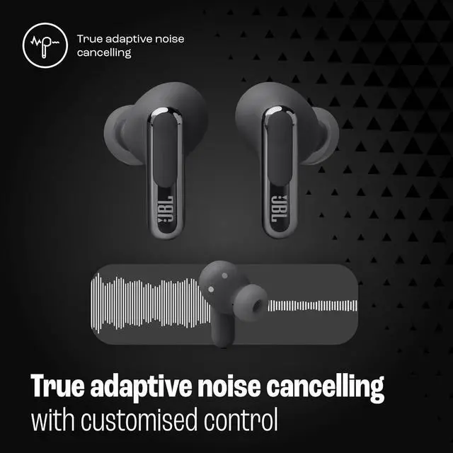 Alt view image 5 of 7 - Live Beam 3 - True Wireless Noise-Cancelling Stick-Closed Earbuds 48Hrs Total Playback Wireless Charging 6 Mics for Perfect Calls Multi-Point Connection IP55 Waterproof and dustproof (Black)