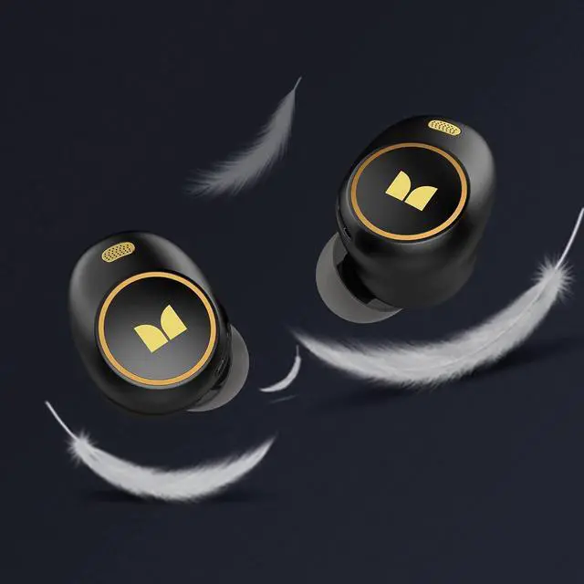 Alt view image 6 of 7 - Wireless Earbuds Achieve 300 AirLinks Headphones Touch Control with Bluetooth 5.3 in-Ear Stereo Headphones USB-C Quick Charge Bluetooth Earbuds