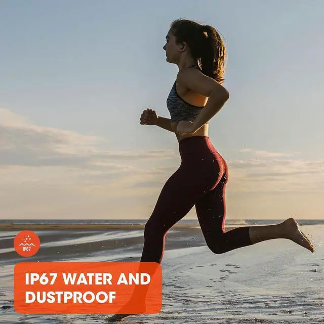 Alt view image 5 of 7 - Endurance Race TWS - Waterproof true wireless active sport earbuds Pure Bass Sound Up to 30 hours of battery life IP67 Waterproof and Dustproof Ambient Aware & TalkThru (Blue)