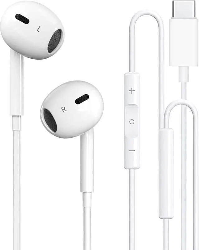 Main image of USB C Headphones Wired for iPhone 16 Type C Earphones with Microphone & Remote Noise Cancelling Earbuds for iPhone 16/15 Pro Max iPad Galaxy S23/S22/S21/S20/Ultra Note 10/20 Pixel 7/6/5/4