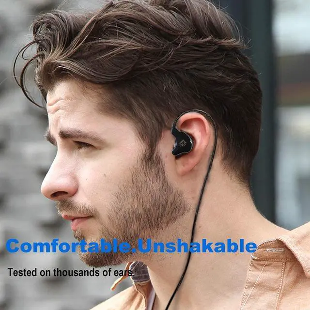 Alt view image 6 of 6 - KBEAR KS1 Earphones in Ear Monitor Super Bass Wired Earbuds Crystal Clear Sound IEM Headphones High Resolution Noise Canceling Ear Monitors Headphone for Singers Musician Audifonos Auriculares