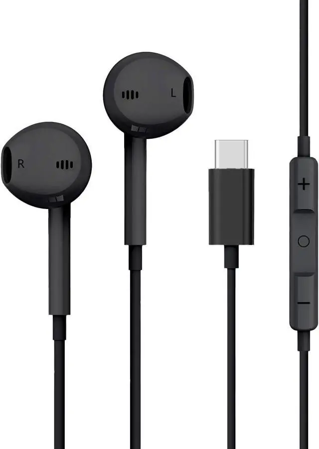 Main image of USB C Headphones for  S24 Ultra S23 FE S22 [Clear Call] Wired Earbuds with Mic Noise Cancelling HiFi Stereo Sounds Volume Control Ear Buds for iPhone 16 15 9 8 7 iOS & Androids