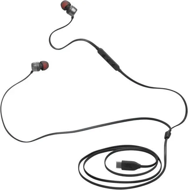 Alt view image 4 of 7 - Tune 310C - Wired Hi-Res in-Ear Headphones Tangle-Free Flat Cable 3-Button Remote with Microphone (Black)