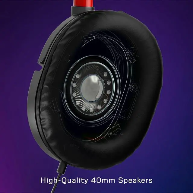 Alt view image 4 of 7 - Recon 50 Wired Gaming Headset - PC Mac PS4 PS5 Xbox Series X|S & Xbox One & Mobile/Tablet with 3.5mm Removable Mic 40mm Speakers & In-line Controls  Black