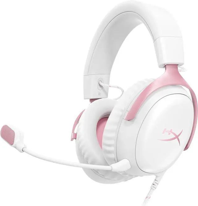 Main image of Cloud III  Wired Gaming Headset PC PS5 Xbox Series X|S Angled 53mm Drivers DTS Memory Foam Durable Frame Ultra-Clear 10mm Mic USB-C USB-A 3.5mm  Pink
