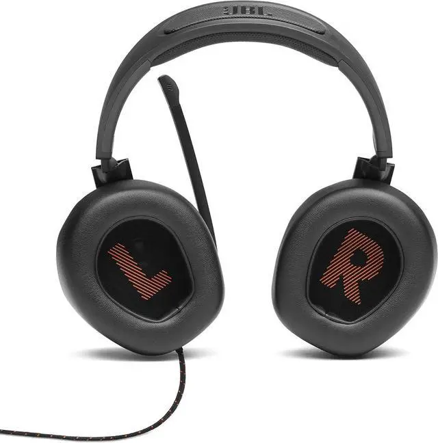 Alt view image 3 of 7 - Quantum 200 - Wired over-ear gaming headset with Voice focus directional flip-up mic and memory foam ear cushions (Black)