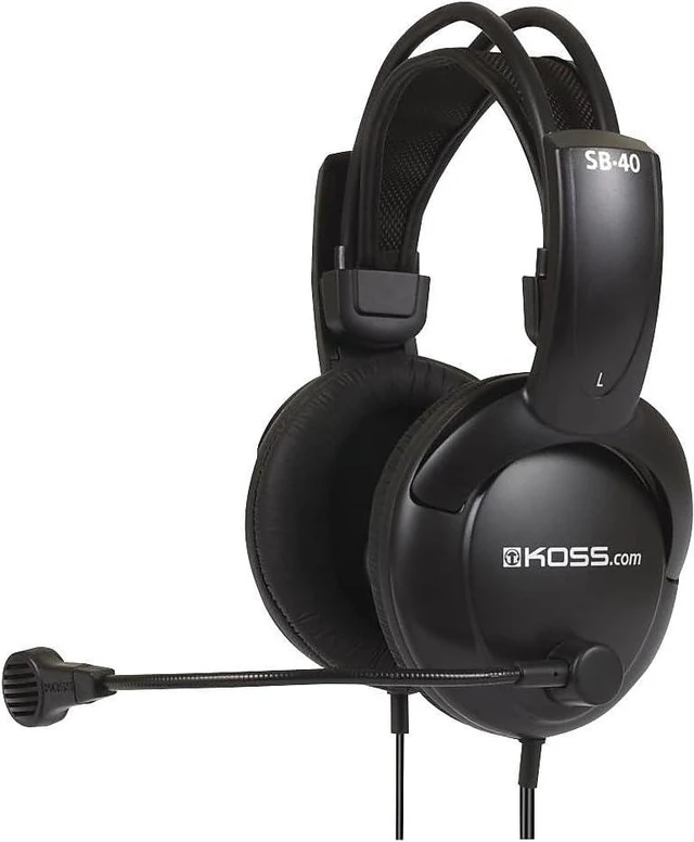 Main image of SB40 Computer Headset with Microphone (black/gold)