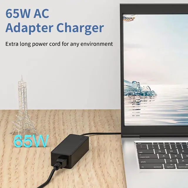 Alt view image 6 of 7 - 65W Laptop Square Tip Charger Fit for  Yoga 11e Thinkpad T460 T470 T470s L470 L460 L440 T450 T440 E560 E550 G50 G50-70 G50-80 Z50 Z50-70 X250 X240 AC Adapter Power (65W Square Tip)