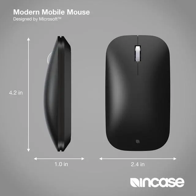 Alt view image 4 of 7 - Modern Mobile Mouse C Designed by Microsoft C Lightweight Precision Navigation Right/Left Hand Use Scroll Wheel BlueTrack Technology Wireless Bluetooth for Mac/Windows/8/10/11 (Black)