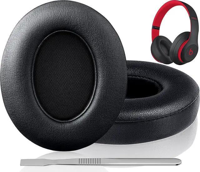 Main image of Beats Studio Replacement Earpads for Beats Studio 3 & 2 (B0500/ B0501) 2 Pieces Noise Isolation Comfortable Memory Foam Ear Cushions (Black)