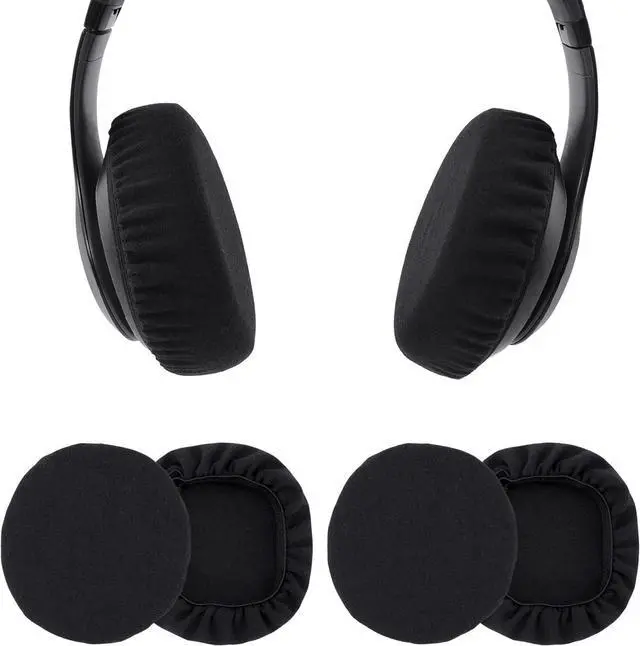 Main image of 2 Pairs Headphone Earpad Covers Headphone Sweat Covers Washable and Stretchable Ear Pads Protectors for Gym Libraries Studying Gaming (9-11 cm)