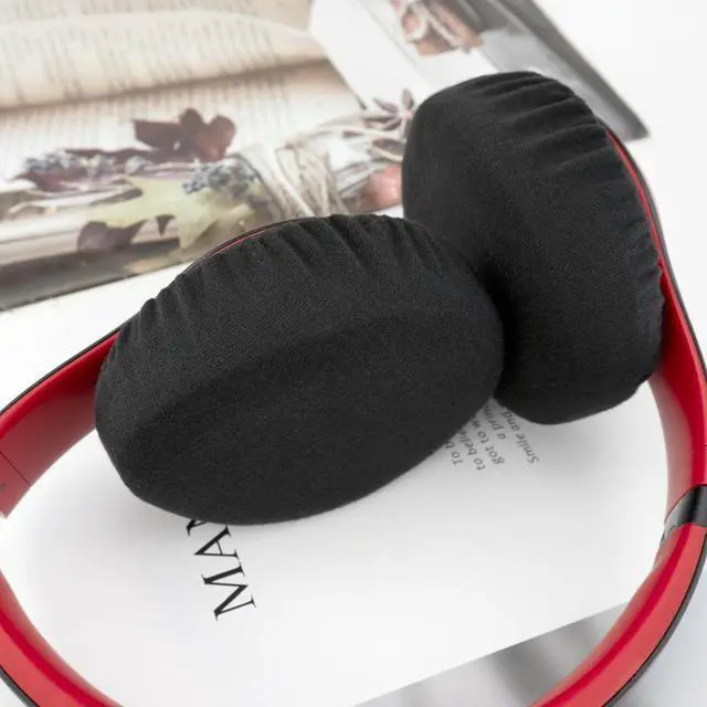 Alt view image 7 of 7 - 2 Pairs Headphone Earpad Covers Headphone Sweat Covers Washable and Stretchable Ear Pads Protectors for Gym Libraries Studying Gaming (9-11 cm)