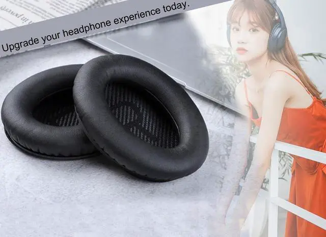 Alt view image 5 of 5 - QC35 Ear Pads - Replacement Earpads Designed Exclusively for  QuietComfort 35 II and QC35 Headphones & More(Black)