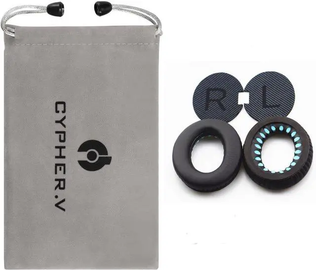 Alt view image 6 of 7 - Headphones Replacement Ear Pads Cover for  Quietcomfort QC15 QC25 QC35 35 ii Headsets (Black)