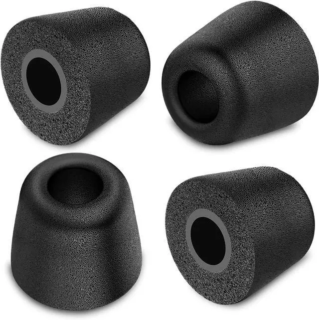Alt view image 2 of 7 - [6 Pairs] Earphone Tips New Bee 12pcs Replacement Earbud Tips Blocking Out Ambient Noise Memory Foam Earbuds Inner 4.9mm for in-Ear Headphones with 5mm-7mm Tips (Black S/M/L)