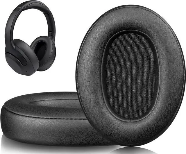 Main image of Earpads for  WH-XB900N/WH-CH710N/WH-CH720N/WH-RF400/MDR-RF895RK Headphones Ear Pads Cushions with Soft Protein Leather High Density Foam - Black