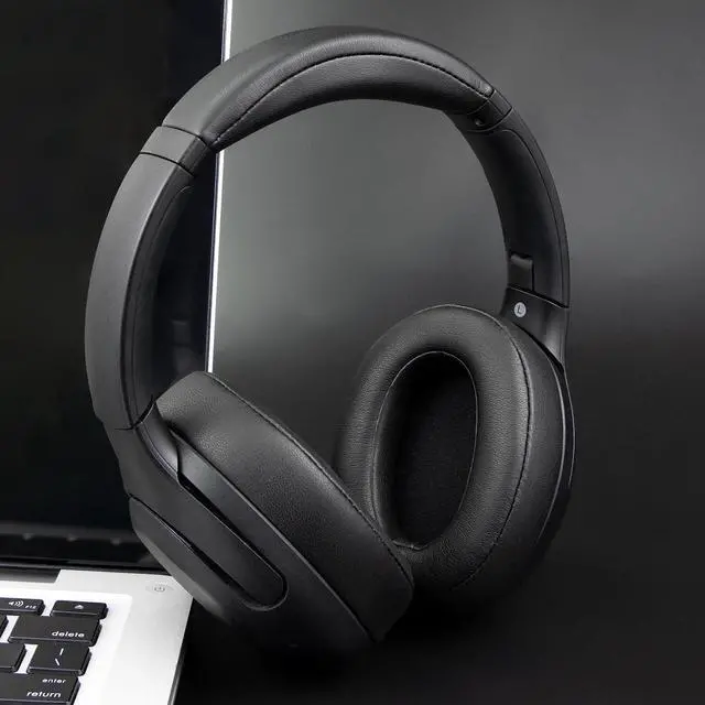 Alt view image 3 of 7 - Earpads for  WH-XB900N/WH-CH710N/WH-CH720N/WH-RF400/MDR-RF895RK Headphones Ear Pads Cushions with Soft Protein Leather High Density Foam - Black